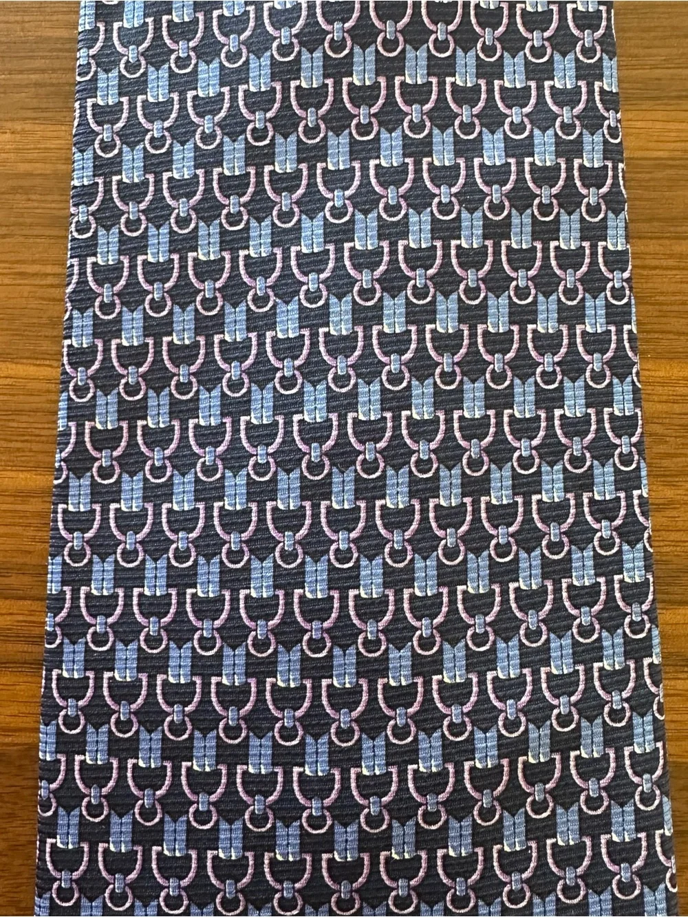 Michelsons Blue Patterned Silk Tie